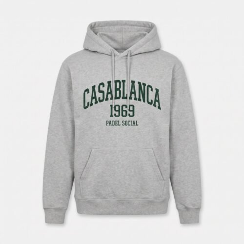 Hoodie Casablanca 1969 gris chiné Hoodie Casablanca 1969 gris chiné