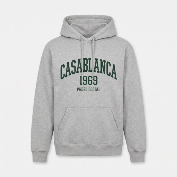 Hoodie Casablanca 1969 gris chiné