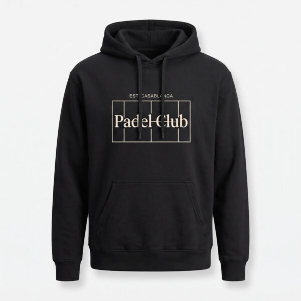 Hoodie Padel Club noir EST. CASABLANCA